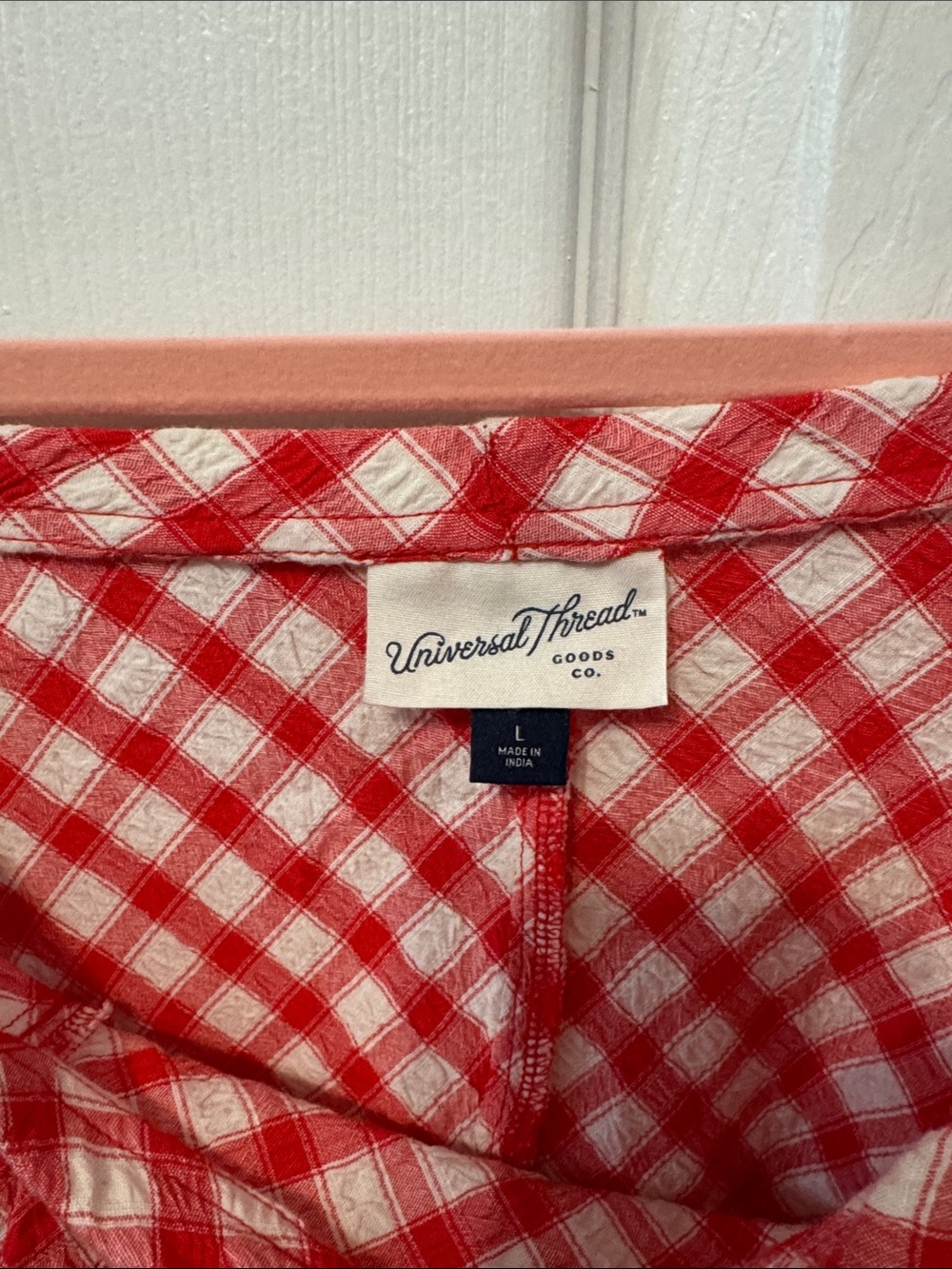 Universal Thread Red and White Gingham Maxi Skirt - Picture 4 of 5